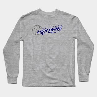 Defunct Rockford Lightning CBA Basketball 1986 Long Sleeve T-Shirt